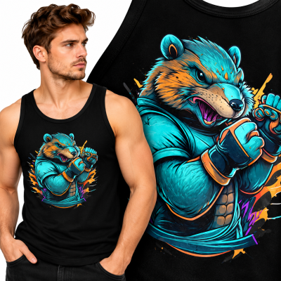 TANK TOP ZWIERZĘTA  BAD ANIMAL